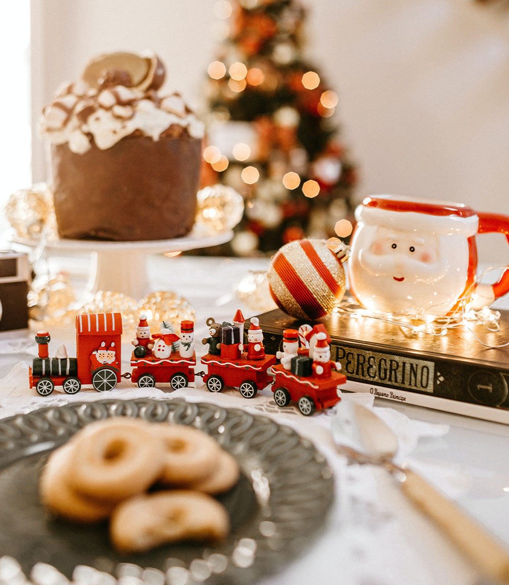 Kalėdinės dekoracijos ir dovanos.