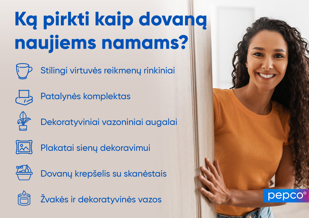 „Pepco“ infografikas apie naujų namų dovaną