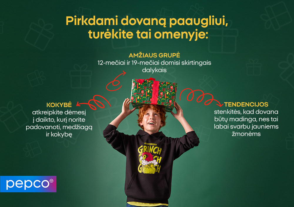 Pirkdami dovaną paaugliui, turėkite tai omenyje