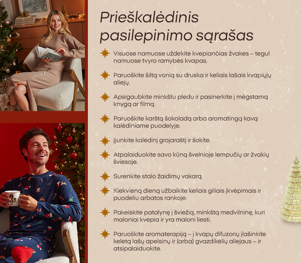 Prieškalėdinis pasilepinimo sąrašas