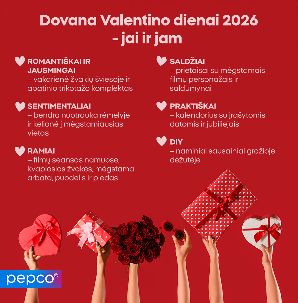 Dovana Valentino dienai 2026 - jai ir jam 